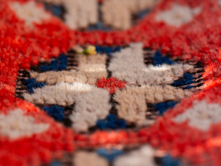 detail of a wool carpet