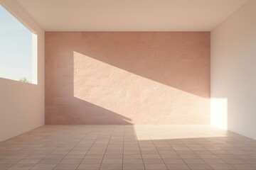 Fototapeta premium Clean minimal empty room architecture flooring building.