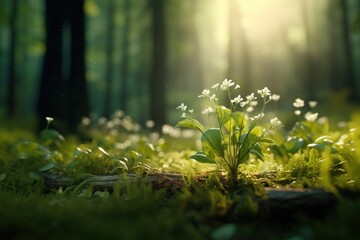 Obraz premium Nature vegetation sunlight outdoors.
