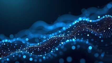 Abstract blue network connectivity background for tech and digital design.