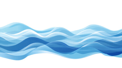 Abstract Blue Wave Pattern