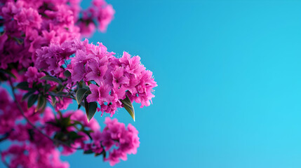 Obraz premium The Branches Tree With Purple Flowers Against