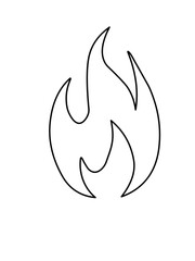 Obraz premium Fire Flame Icon Vector 