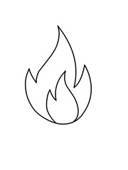 Fire Flame Icon Vector 