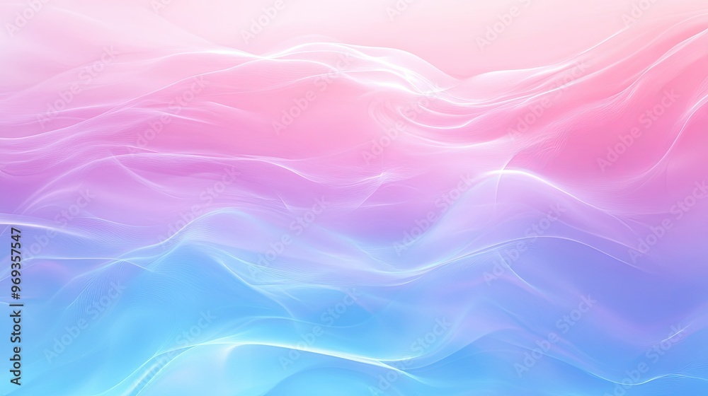 Poster soft gradient background with smooth transitions between cool tones, ideal for calming and serene de