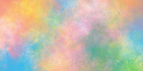 amazing colorful abstract watercolor texture, Holographic rainbow color paper texture, blur holographic rainbow foil iridescent panoramic texture with cloudy stains.	
