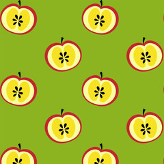 Cute fruit pattern apple