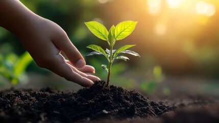 Green corporate. Business with environmentally conscious and sustainability. For next generation.