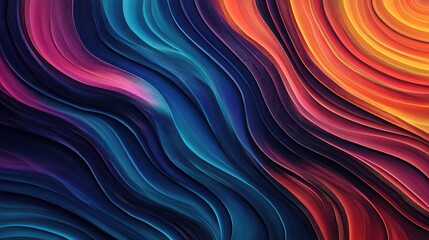 Abstract Swirling Pattern in Blue, Pink, and Orange Hues