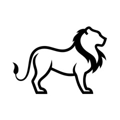 Majestic Lion Vector Illustration for SVG, Cricut, and Silhouette - Perfect for Logos, Clipart, and T-shirt Graphics