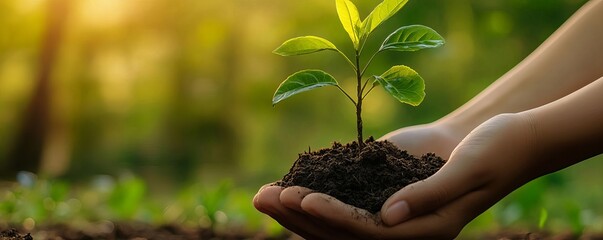 Green corporate. Business with environmentally conscious and sustainability. For next generation.