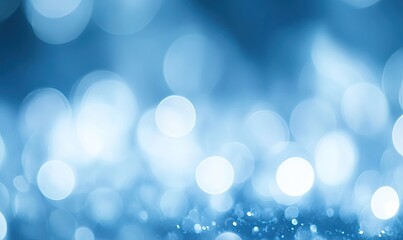 A soft, blurred background with blue bokeh lights creating a calming atmosphere.