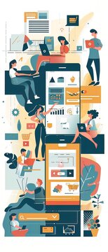 Omnichannel marketing strategy session blending instore and online shopping experiences