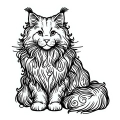 Fototapeta premium Majestic Feline Elegance