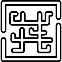 Obraz premium Labyrinth Icon