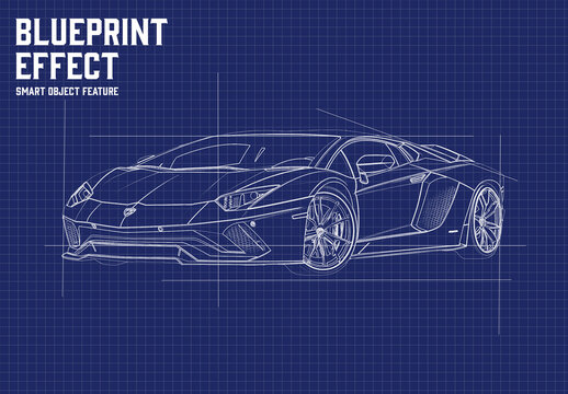 Blueprint Effect with Generative AI