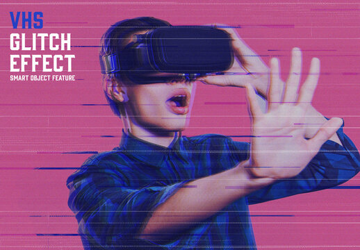 VHS Glitch Effect with Generative AI