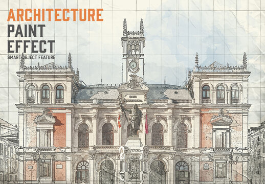 Architecture Paint Effect with Generative AI