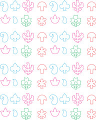 Flower Design Pattern For Fabric, texture, tile.