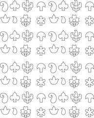 Flower Design Pattern For Fabric, texture, tile.