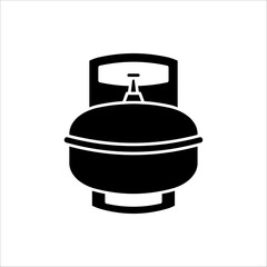Gas cylinders icon. Vector illustration isolated on white background.