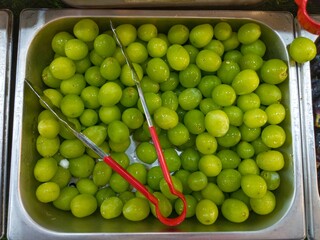 green grapes on a plate