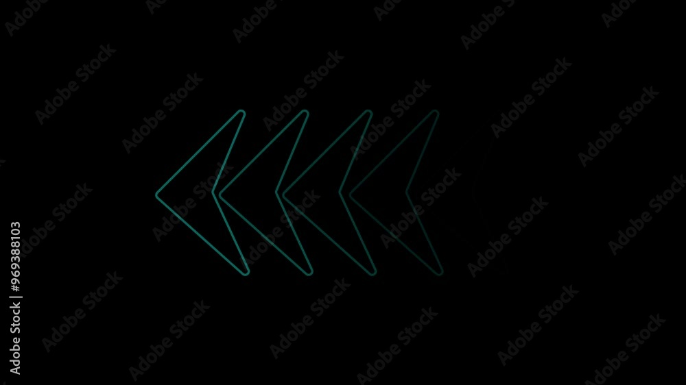 Poster colorful arrow loop animation illustrating directional concepts and arrow sign animation.