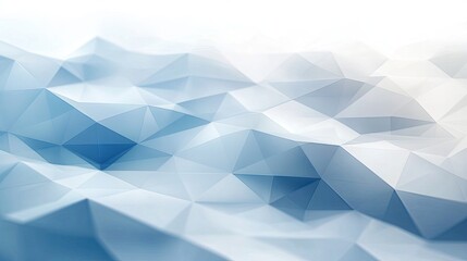 Obraz premium Abstract geometric pattern in shades of blue, resembling a tranquil landscape.