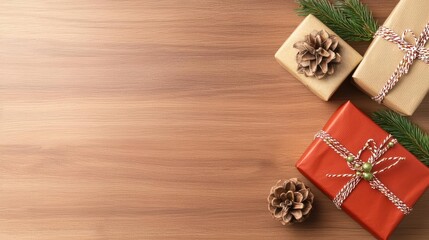 Fototapeta premium Thanksgiving business party featuring festive corporate gifts A warm