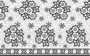Flower Design Pattern For wallpaper, background.