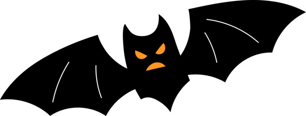 scary bat halloween vector illustration