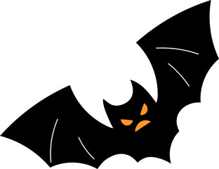 scary bat halloween vector illustration