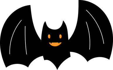 scary bat halloween vector illustration