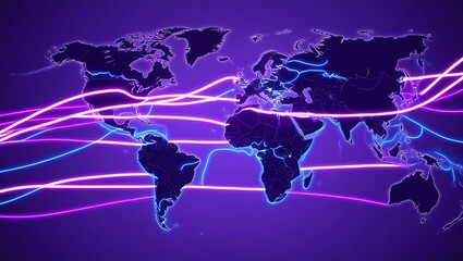 The structure of the network connection of points and lines. Data technology. Digital background.