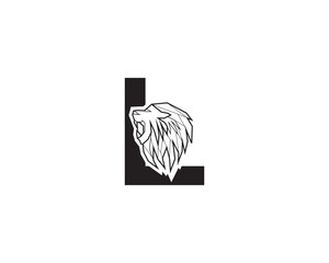 letter L geometri lion logo.eps