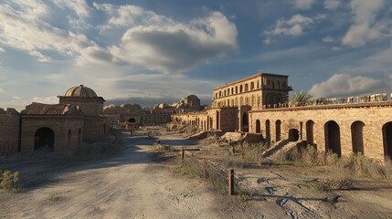 Fototapeta premium A digital recreation of a historical site using augmented reality