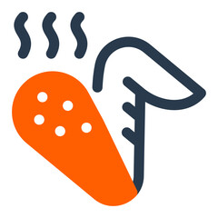 Chicken Wing With Drumstick Icon