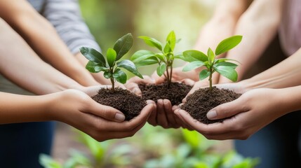 Green corporate. Business with environmentally conscious and sustainability. For next generation.
