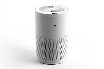 Sleek Modern Air Purifier on White Background