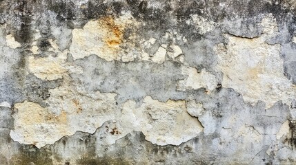 Fototapeta premium Textured wall with peeling paint and weathered surface.