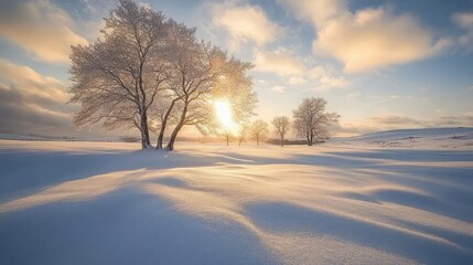 winter outdoor scenery wallpaper