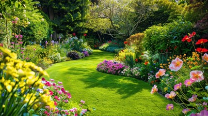 Obraz premium Vibrant Spring Garden