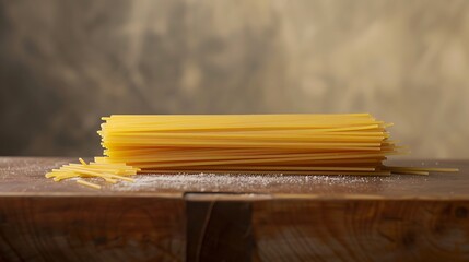 Large spaghetti sheet on a dusty surface