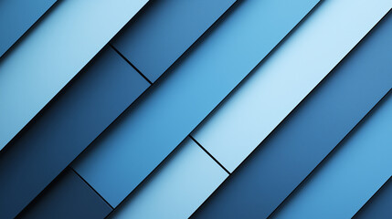 Fototapeta premium A series of parallel, slanted lines in varying shades of blue. These lines are positioned diagonally, creating a dynamic and modern aesthetic.