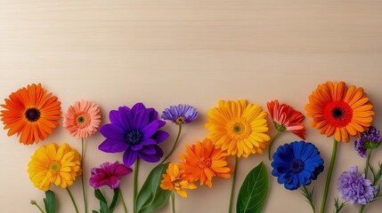 Obraz premium Artificial Flowers Display with Vibrant Colors and Variety
