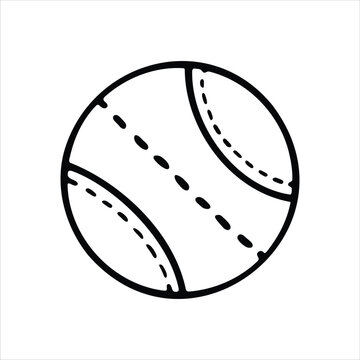recommend clip art: Illustration of a sports ball with stitching