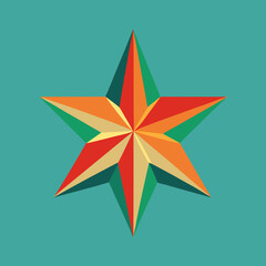 Fototapeta premium Christmas star vector illustration