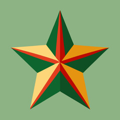 Obraz premium Christmas star vector illustration