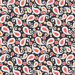 Paisley Design Pattern, texture, wallpaper, background.