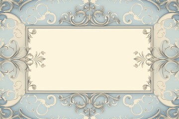 Vintage elegant ornament frame backgrounds graphics pattern.